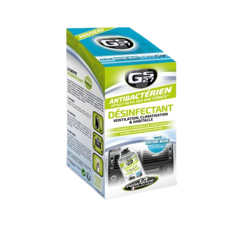 Photographie du produit d'entretien Coffret Désinfectant Climatisation, Ventilation et Habitacle GS27 125mL Photographie du produit d'entretien Coffret Désinfectant Climatisation, Ventilation et Habitacle GS27 125mL