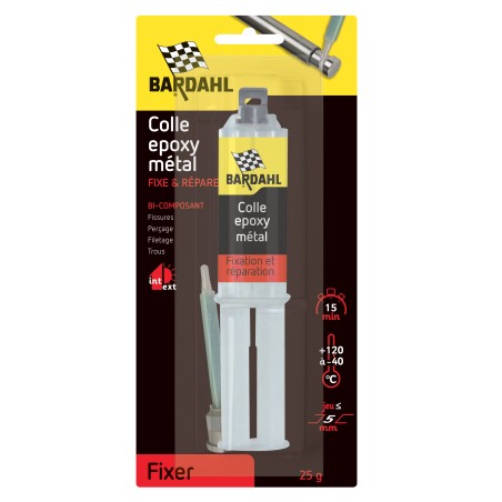 Photographie du produit d'entretien Colle Epoxy Métal Bi-Composant Bardahl 2X12.5g Photographie du produit d'entretien Colle Epoxy Métal Bi-Composant Bardahl 2X12.5g