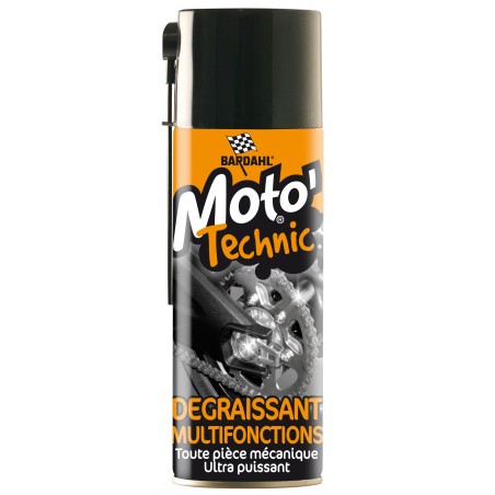 Photographie du produit d'entretien Dégraissant Mécanique Multifonctions Bardahl Moto Technic 400mL