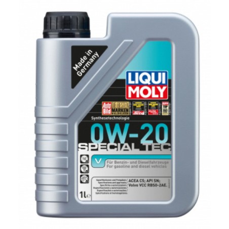 Photographie d'un bidon de Special Tec V 0W20 C5 | Huile moteur Liqui Moly