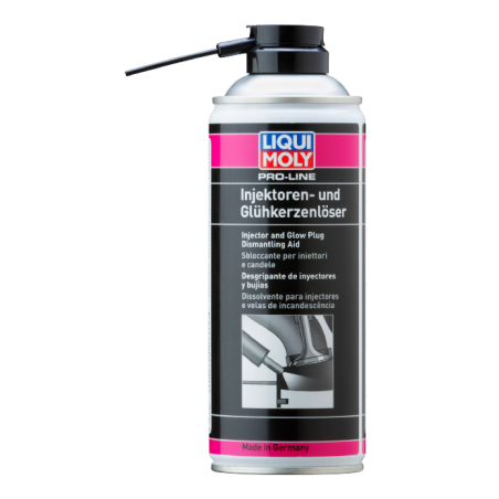 Photographie du produit d'entretien Pro-Line Dégrippant pour injecteurs et bougies de préchauffage Liqui Moly 400mL Photographie du produit d'entretien Pro-Line Dégrippant pour injecteurs et bougies de préchauffage Liqui Moly 400mL