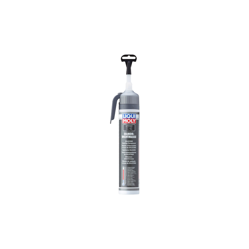 Photographie du produit d'entretien Mastic d'étanchéité au silicone noir Liqui Moly 200mL