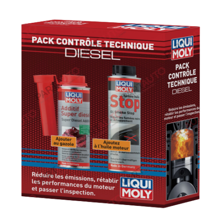 Photographie du produit d'entretien Pack contrôle technique diesel Liqui Moly 500mL Photographie du produit d'entretien Pack contrôle technique diesel Liqui Moly 500mL