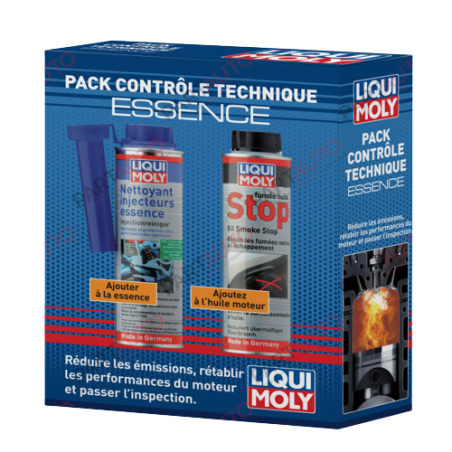 Photographie du produit d'entretien Pack contrôle technique essence Liqui Moly 550mL Photographie du produit d'entretien Pack contrôle technique essence Liqui Moly 550mL