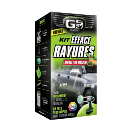Photographie du produit d'entretien Kit efface rayures - Rénovation Machine GS27 Photographie du produit d'entretien Kit efface rayures - Rénovation Machine GS27