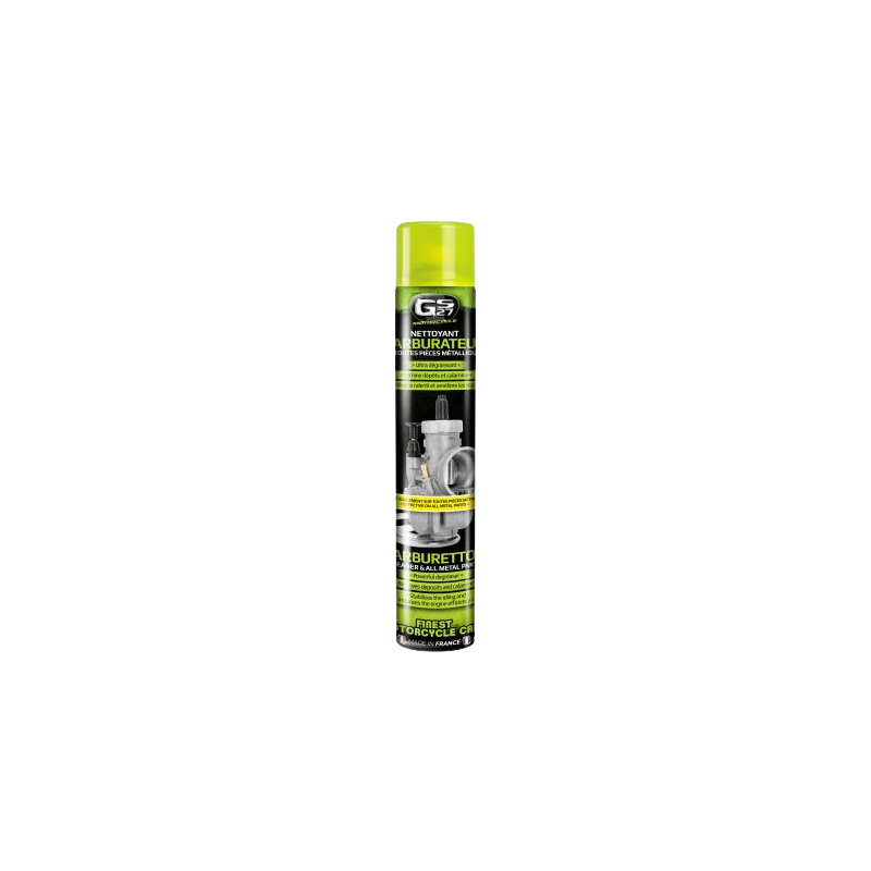 Photographie du produit d'entretien Nettoyant carburateur et pièces métalliques Moto 750mL GS27