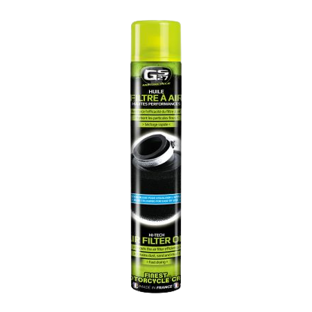 Photographie du produit d'entretien Huile pour Filtre à Air Hautes Performances Moto 750mL GS27 Photographie du produit d'entretien Huile pour Filtre à Air Hautes Performances Moto 750mL GS27