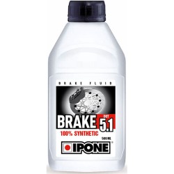 Photographie d'une huile de moteur Liquide de Frein Ipone 500mL|BRAKE DOT 5.1