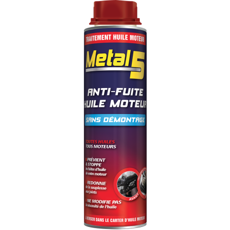 additif antifuite huile moteur Métal 5 300 ml